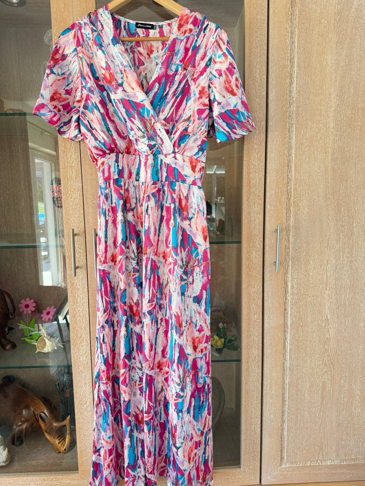 Zomerjurk met bloemenprint, Kleding | Dames, Jumpsuits, Ophalen, Nieuw, Maat 36 (S), Meerkleurig