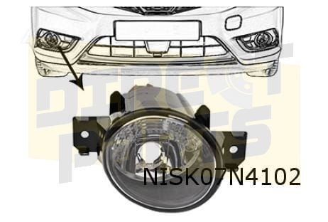 Nissan mistlamp/dagrijlicht Rechts Origineel! 261501HA0B, -, Verzenden, -, Nieuw