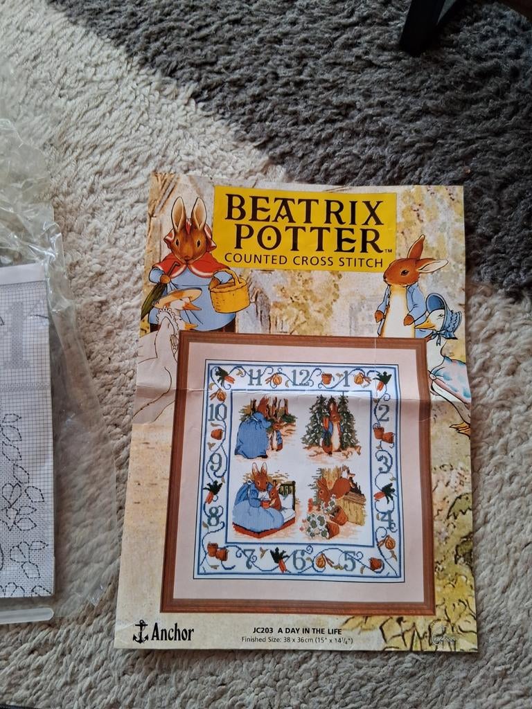 Borduurpatroon Beatrix Potter, Hobby & Loisirs créatifs, Broderie & Machines à broder, Enlèvement ou Envoi, Patron