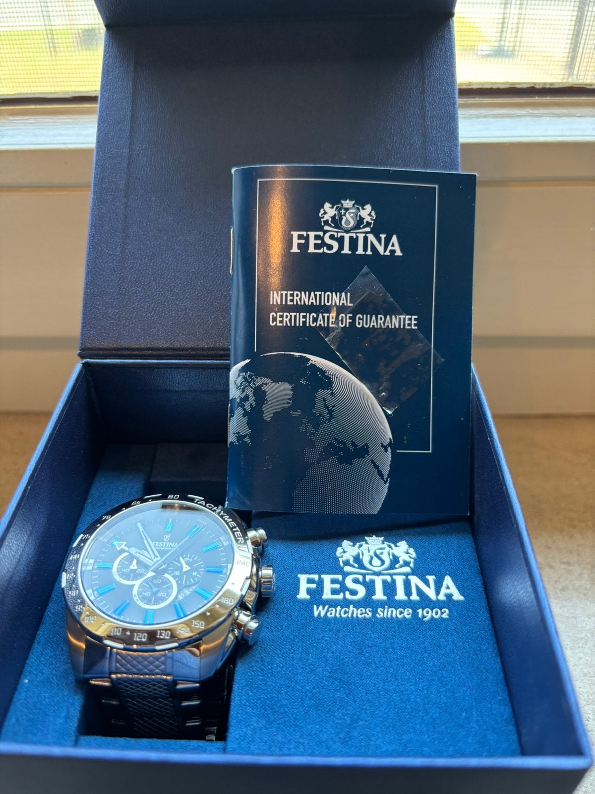 Festina Chrono sport horloge, Ophalen