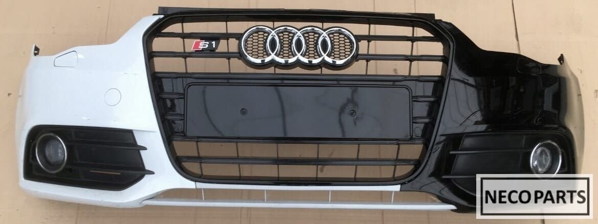 BUMPER AUDI A1 8X 8X0 S LINE S1 VOORBUMPER GRILL ORIGINEEL, Gebruikt, -, Achter, -