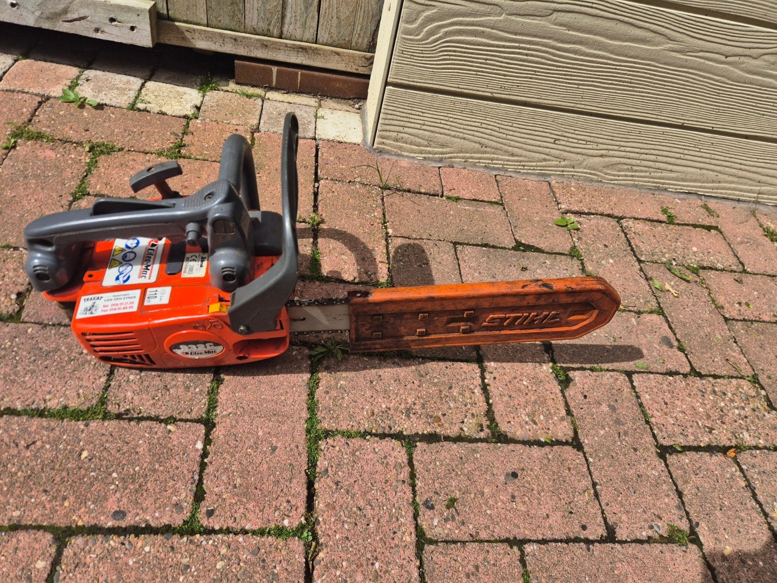 Kettingzaag oleo mac 932c, Ophalen