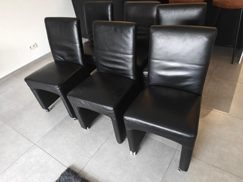 Echte lederen stoelen, Huis en Inrichting, Stoelen, Ophalen