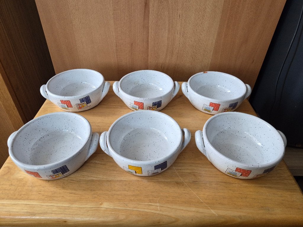 Lot de 6 petits plats en terre cuite émaillée pour le four, Enlèvement, Récipient(s)
