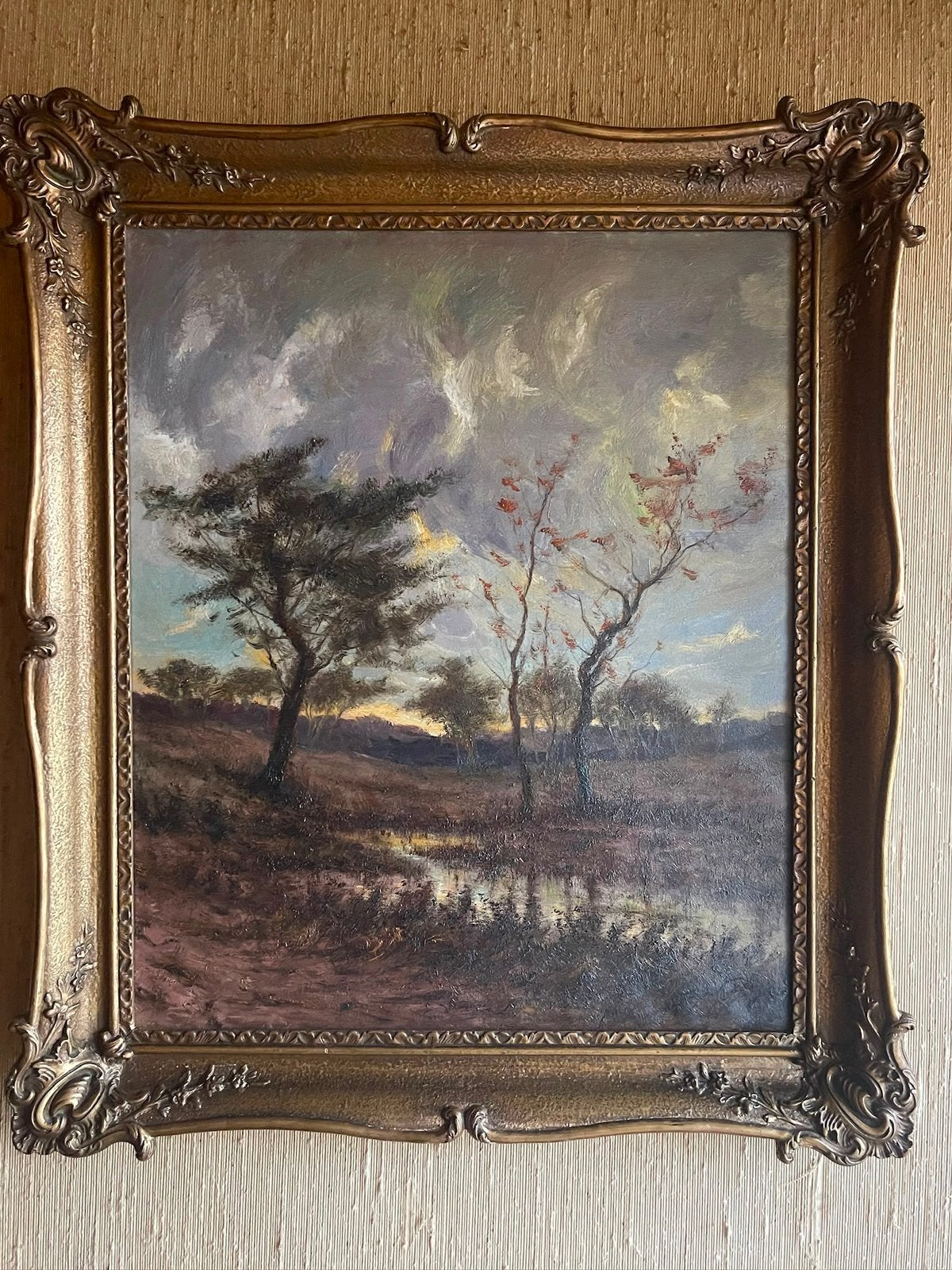 Antiek olieverfschilderij – F. Mertens – 54 x 64 cm, Antiek en Kunst, Ophalen