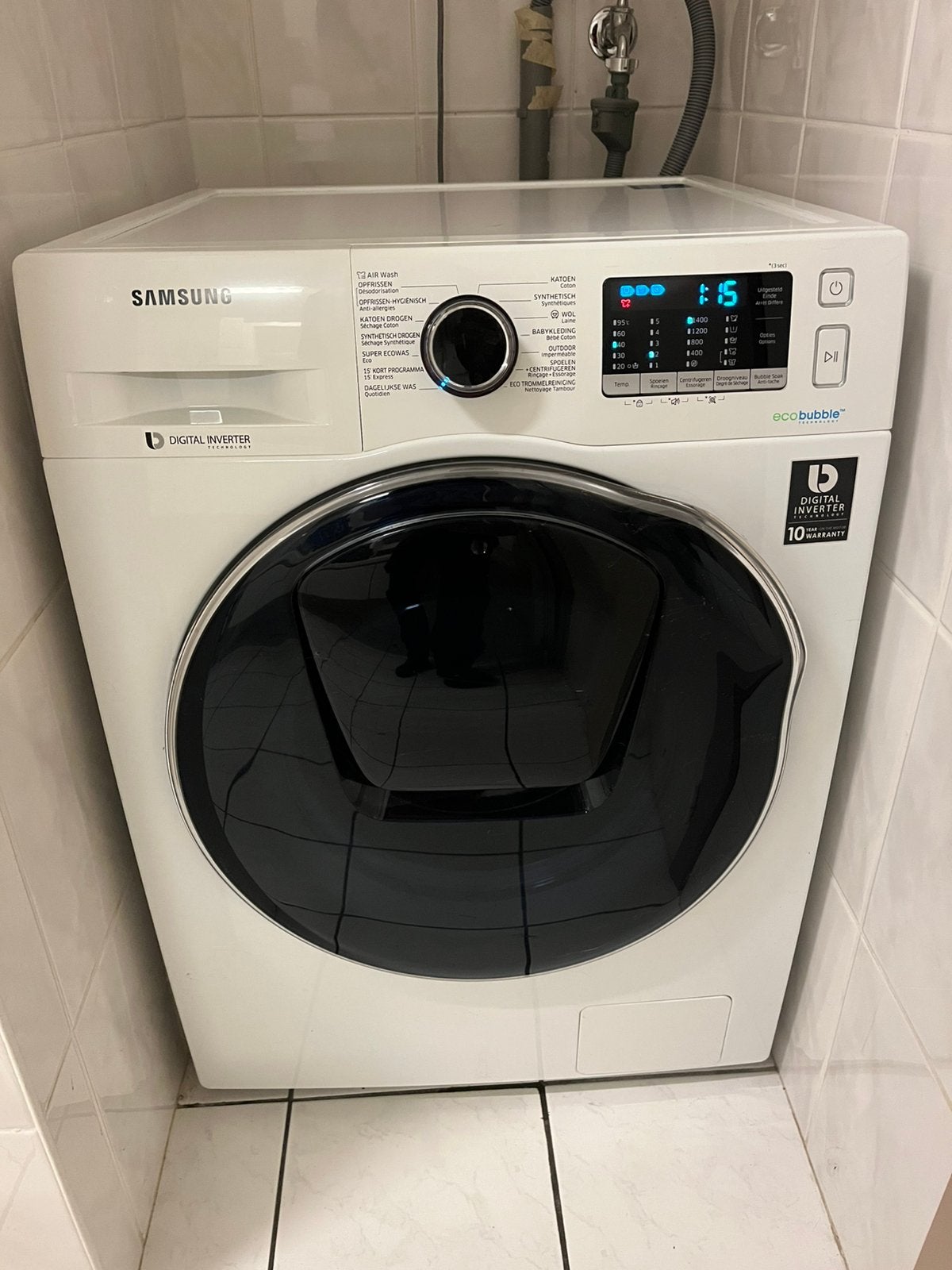 Samsung AddWash wasmachine, Ophalen, Zo goed als nieuw