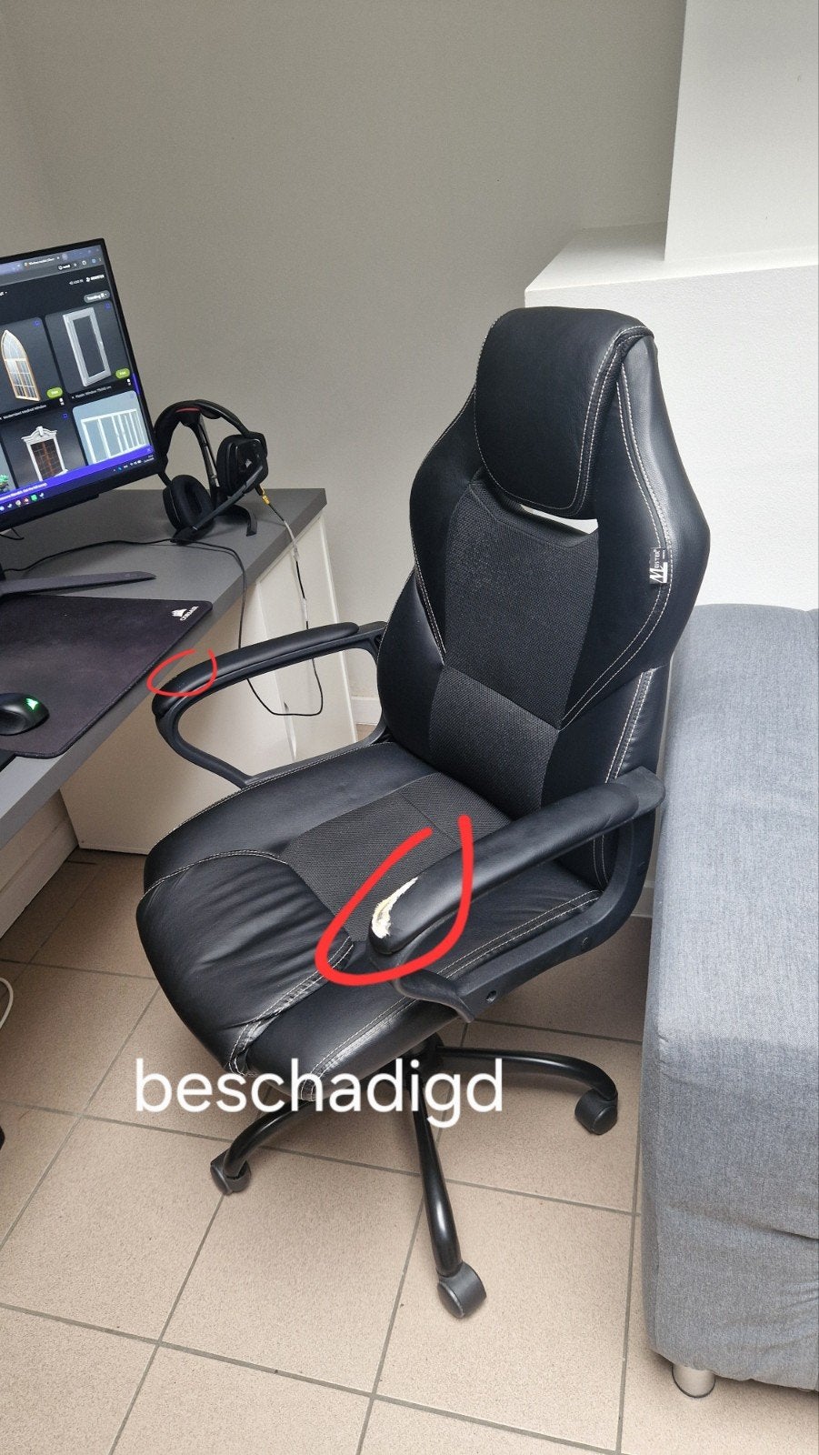 bureaustoel ikea, Ophalen, Bureaustoel