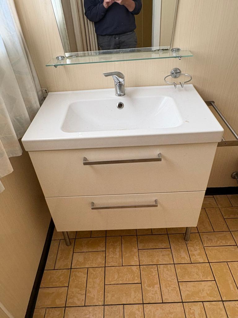 Meuble de salle de bain + miroir, Enlèvement, Utilisé