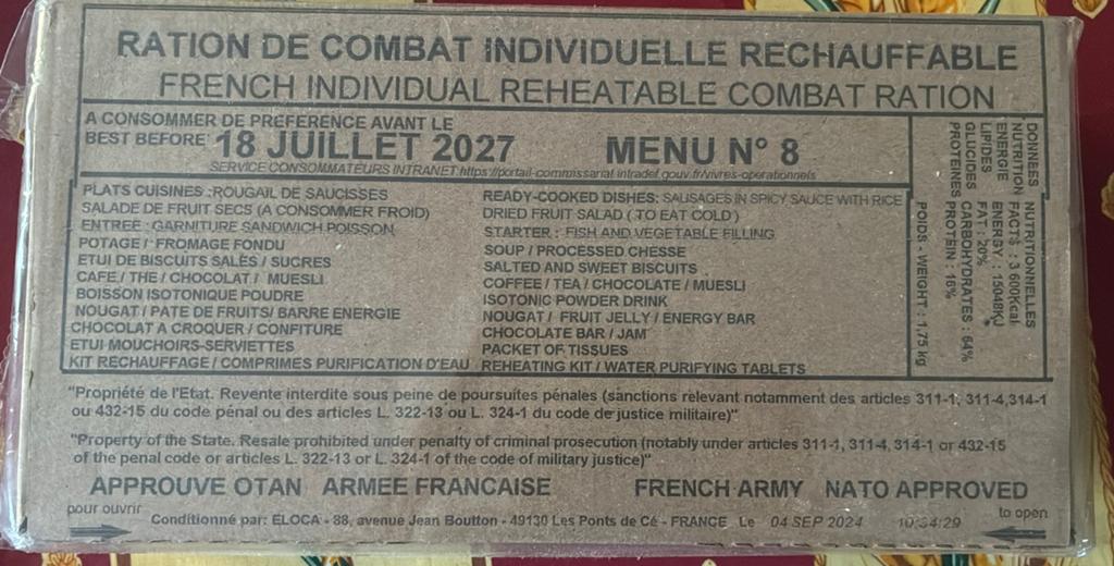 Ration combat one one one-one, Collections, Enlèvement ou Envoi, Autres