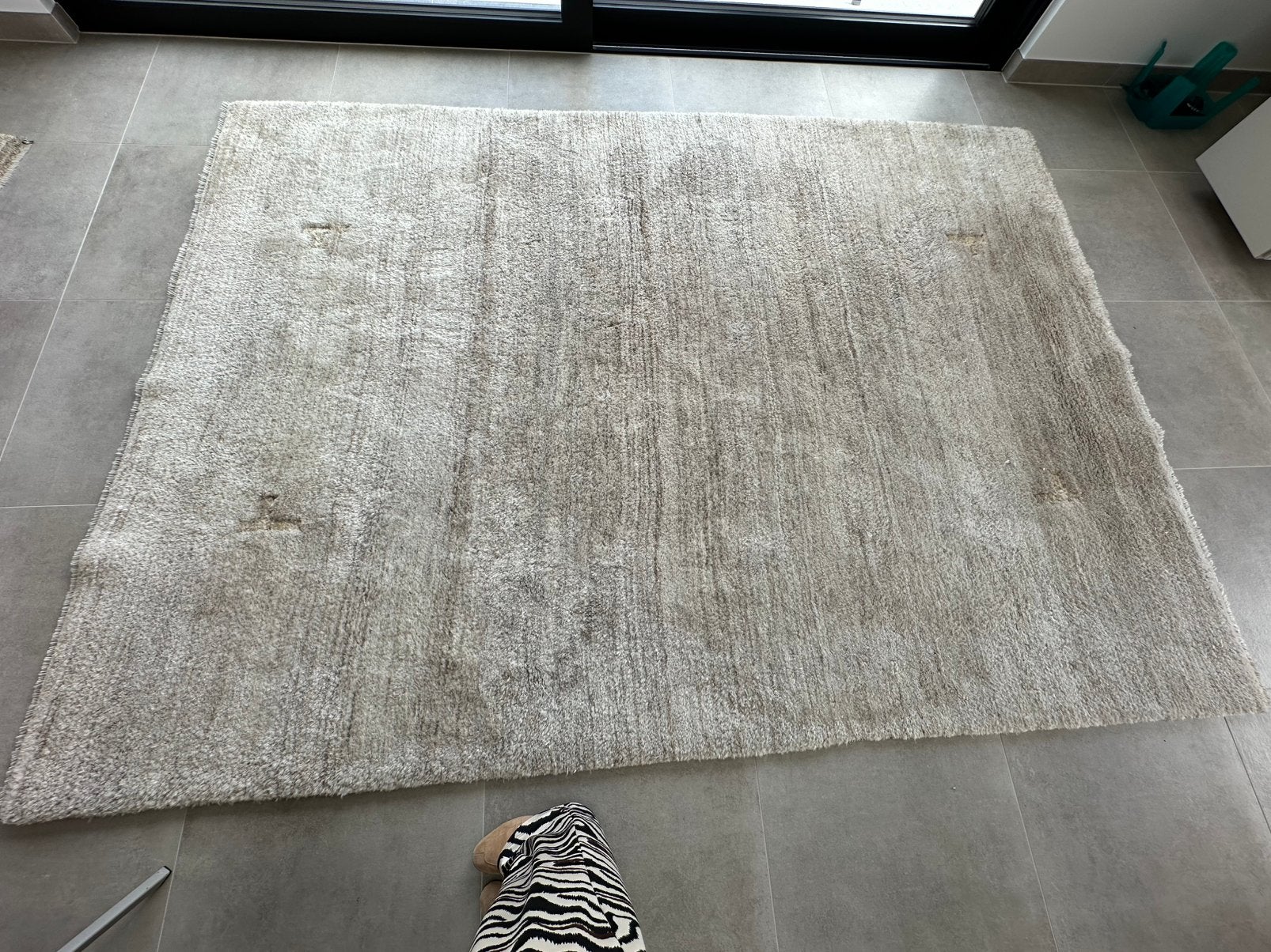 Oosters tapijt, Ophalen, Beige, 200 cm of meer, Zo goed als nieuw