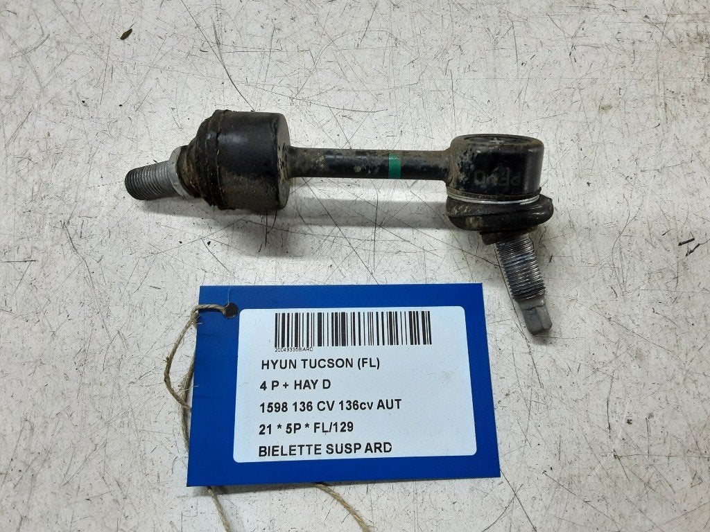 BIELLETTE DE BARRE STABILISATRICE ARRIERE DROIT Tucson (TL), Mevr. I. Hauben, Utilisé, Hyundai, Rue de l'Espoir 34 34
4030  GRIVEGNÉE, BE
