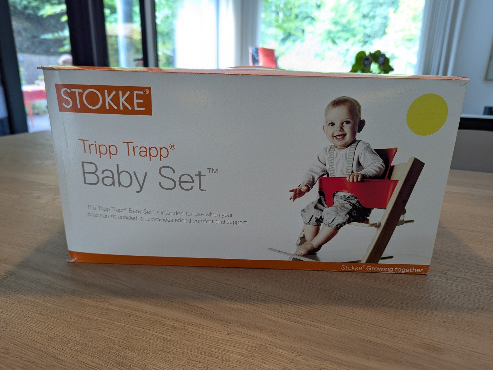 Stokke trip trap baby set en tray, Ophalen of Verzenden, Gebruikt, Afneembaar eetblad