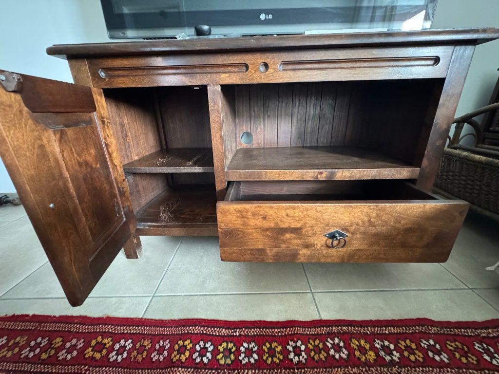 A vendre : meuble TV en bois — prix 60€, Enlèvement, Utilisé, Chêne, Modern