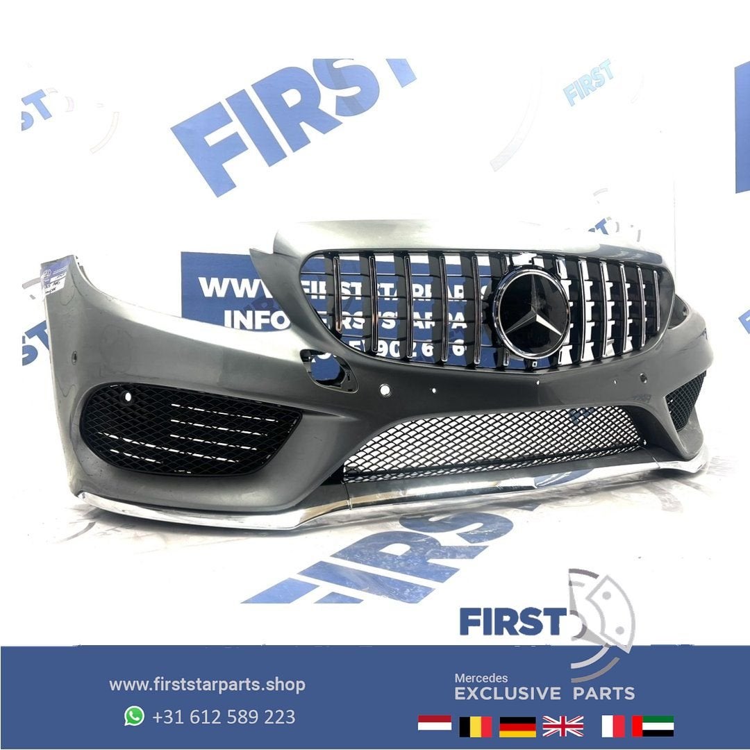 W205 GT AMG VOORBUMPER C KLASSE BUMPER + PANAMERICANA GRIL o, Autos : Pièces & Accessoires, Carrosserie & Tôlerie, Pare-chocs