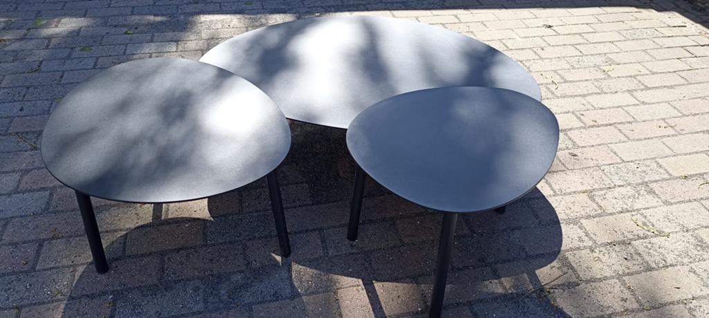 3 Loungetafels, Tuin en Terras, Tuinsets en Loungesets, Ophalen, Zo goed als nieuw, Aluminium