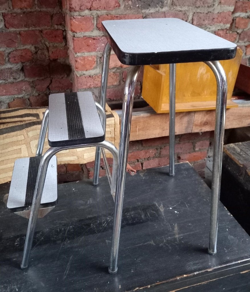Tabouret escabeau vintage années 1970, Antiquités & Art, Enlèvement