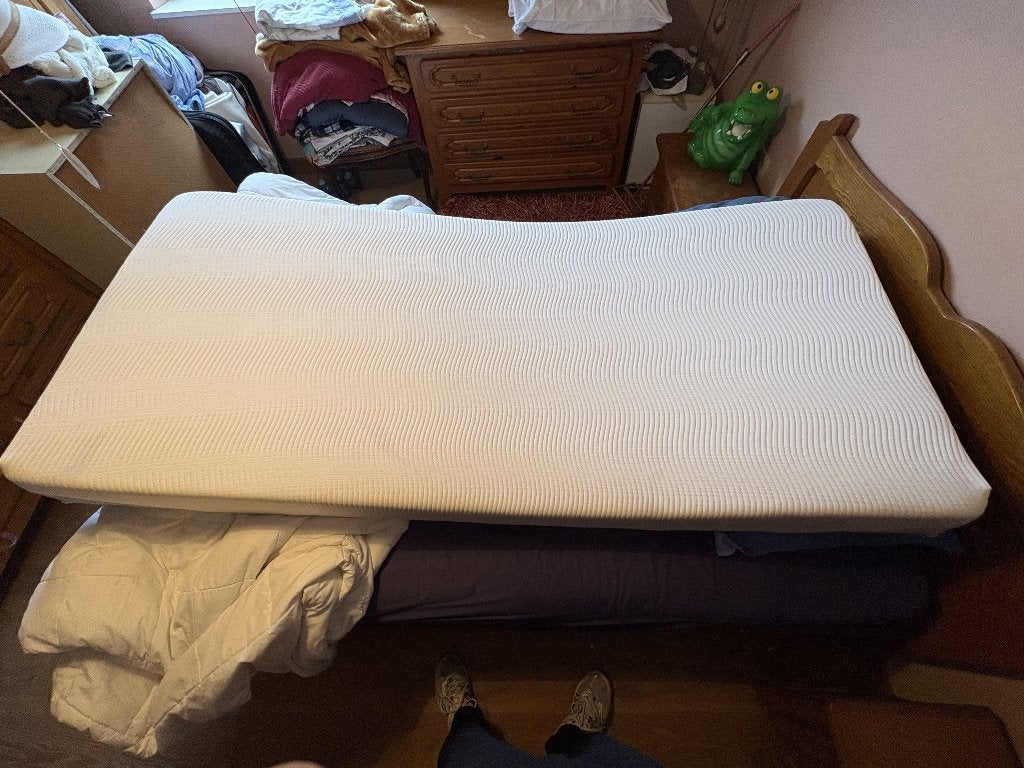 Matras Tempur, Ophalen, 90 cm, Eenpersoons, Zo goed als nieuw