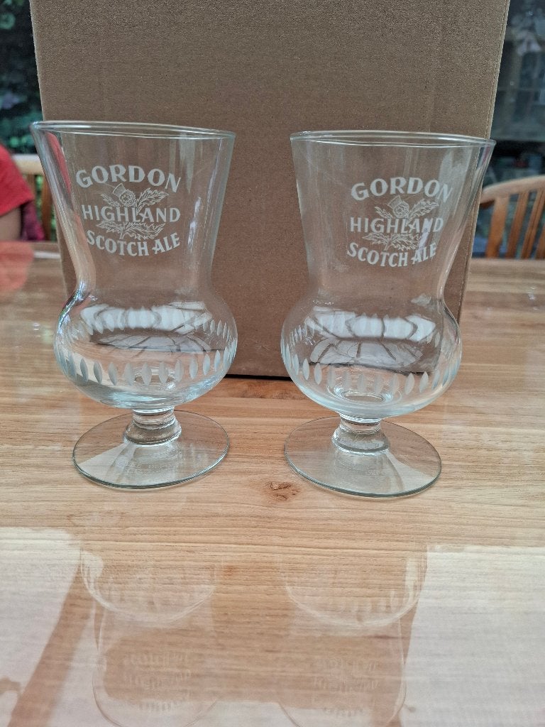 2 bierglazen Gordon Highlind Scotch Ale, Enlèvement, Utilisé, Verre à bière