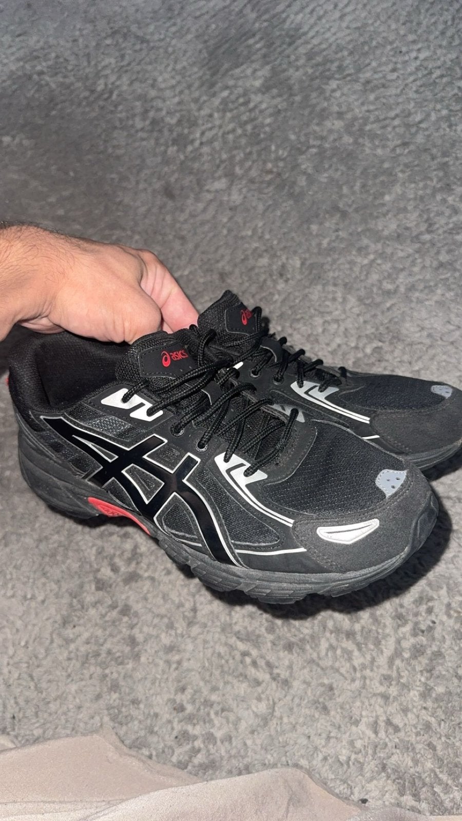 Chaussure - Asics, Kleding | Heren, Ophalen of Verzenden, Zo goed als nieuw, Sportschoenen, Zwart