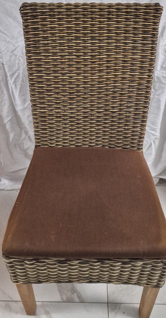 Tuinset: 6 tuinstoelen inclusief kussens, Ophalen, Zo goed als nieuw, Rotan
