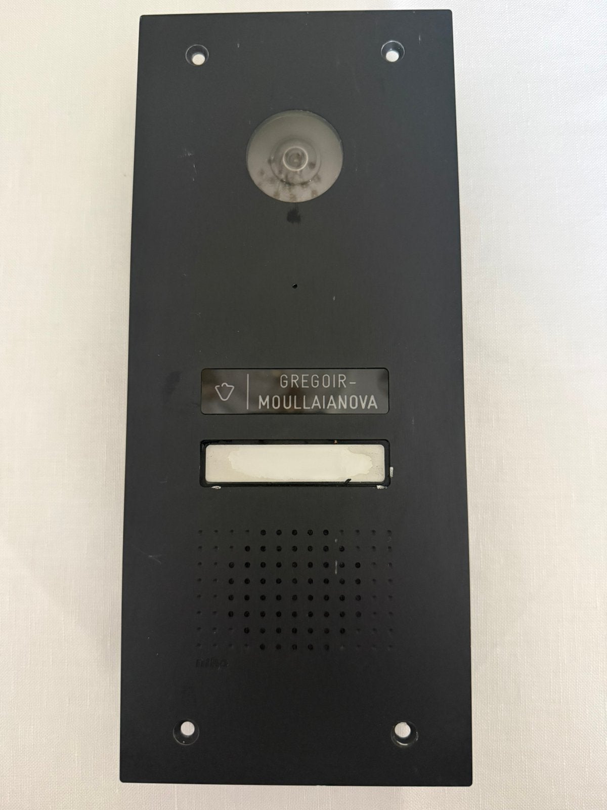 Niko Home Control videobuitenpost 550-22002 – zwart, Enlèvement ou Envoi, Compatible avec les smartphones, Utilisé, Filaire