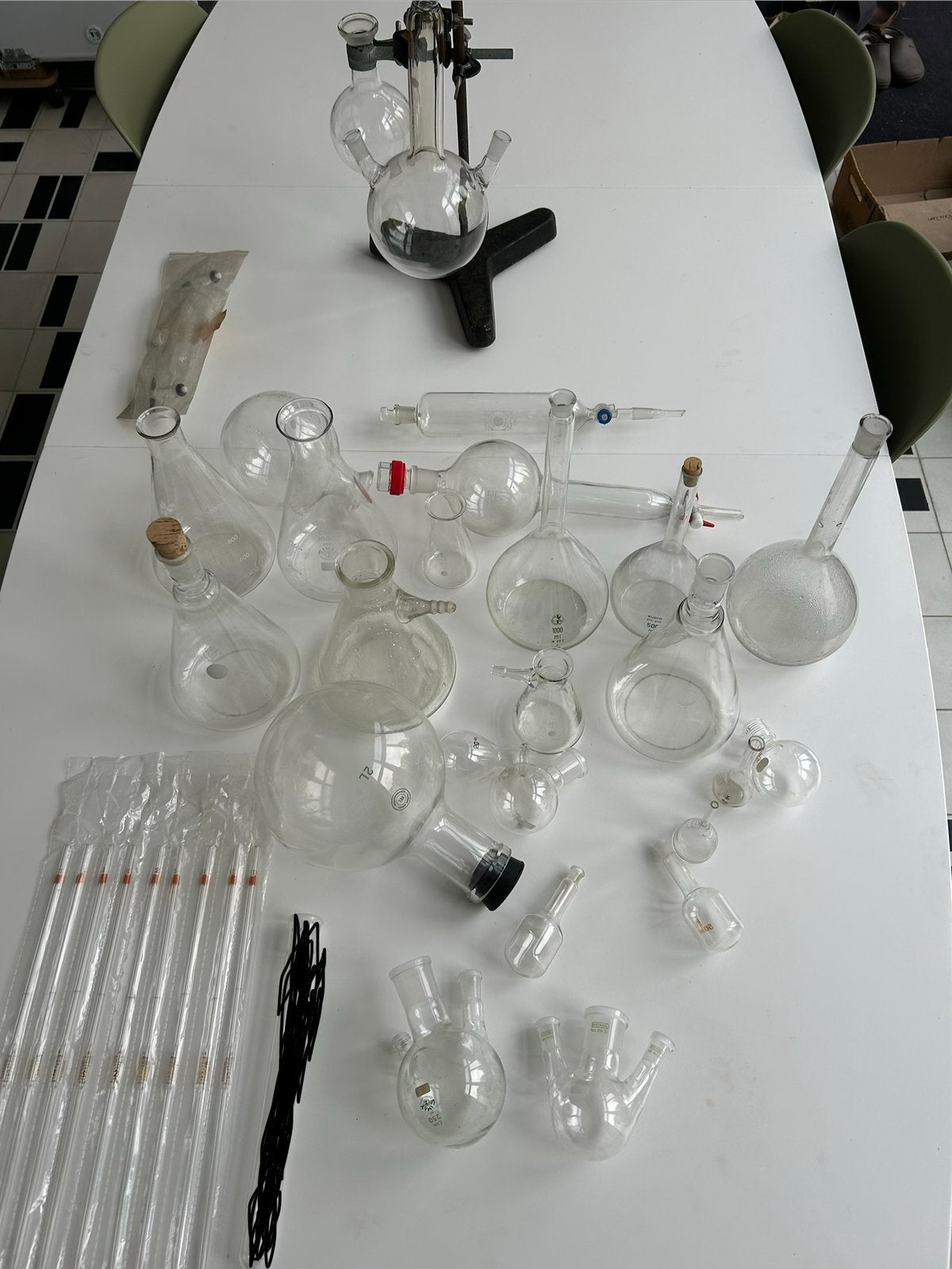 Laboglas lot 3, Ophalen