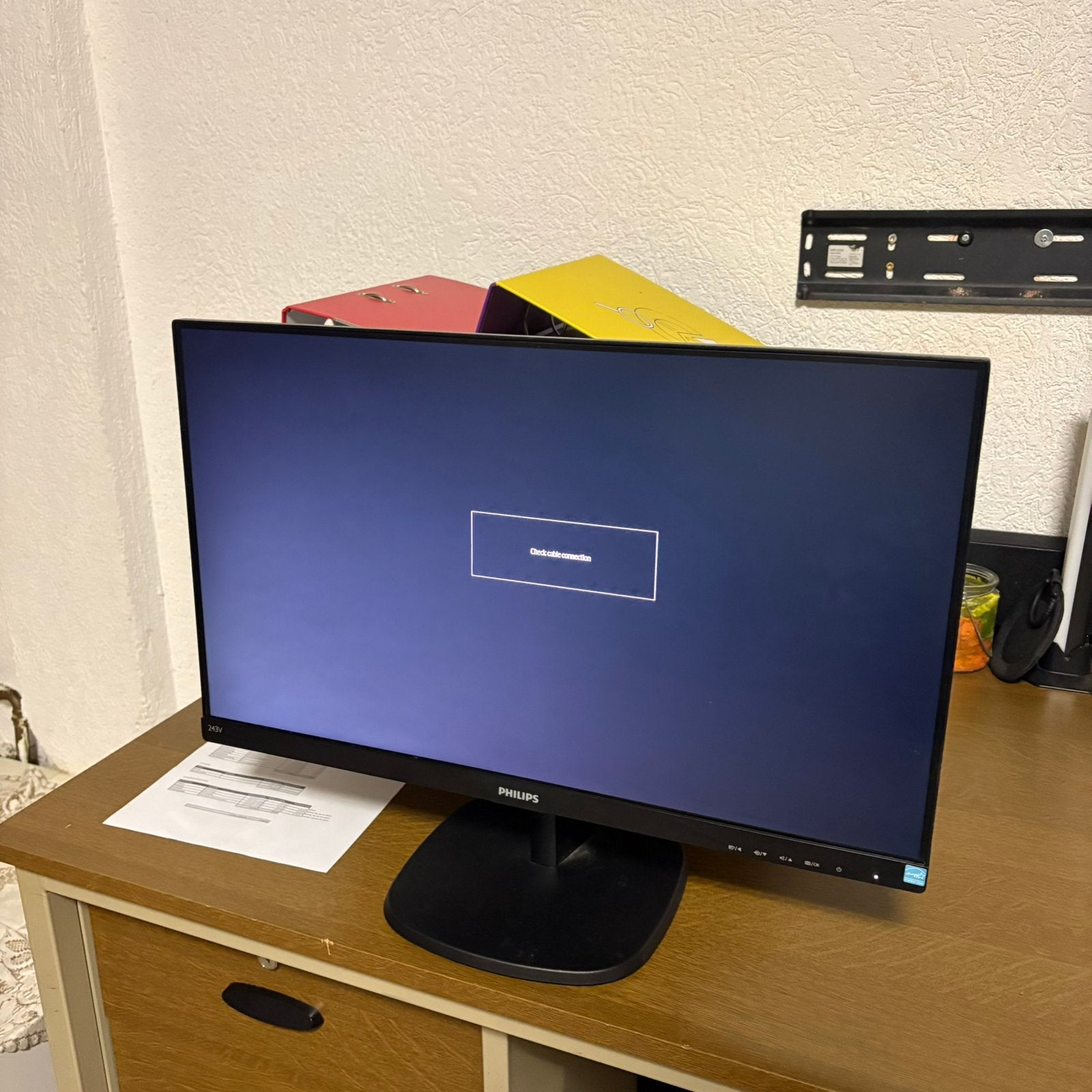 Philips monitor 75hz 24 inch 2017, Ophalen, DVI, IPS, Full HD