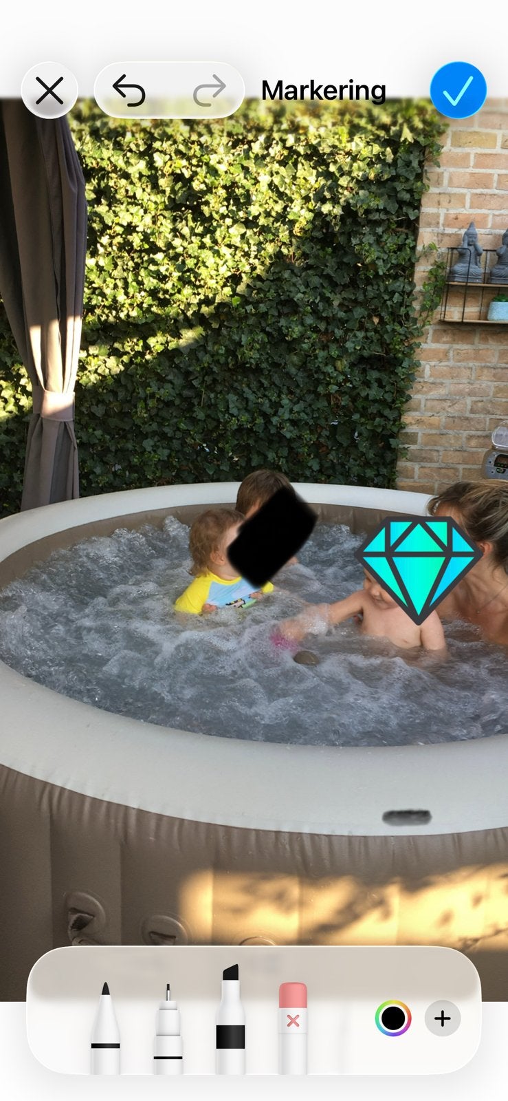 intex jacuzzi  6 personen, Tuin en Terras, Ophalen, Gebruikt, Afdekzeil, Opblaasbaar