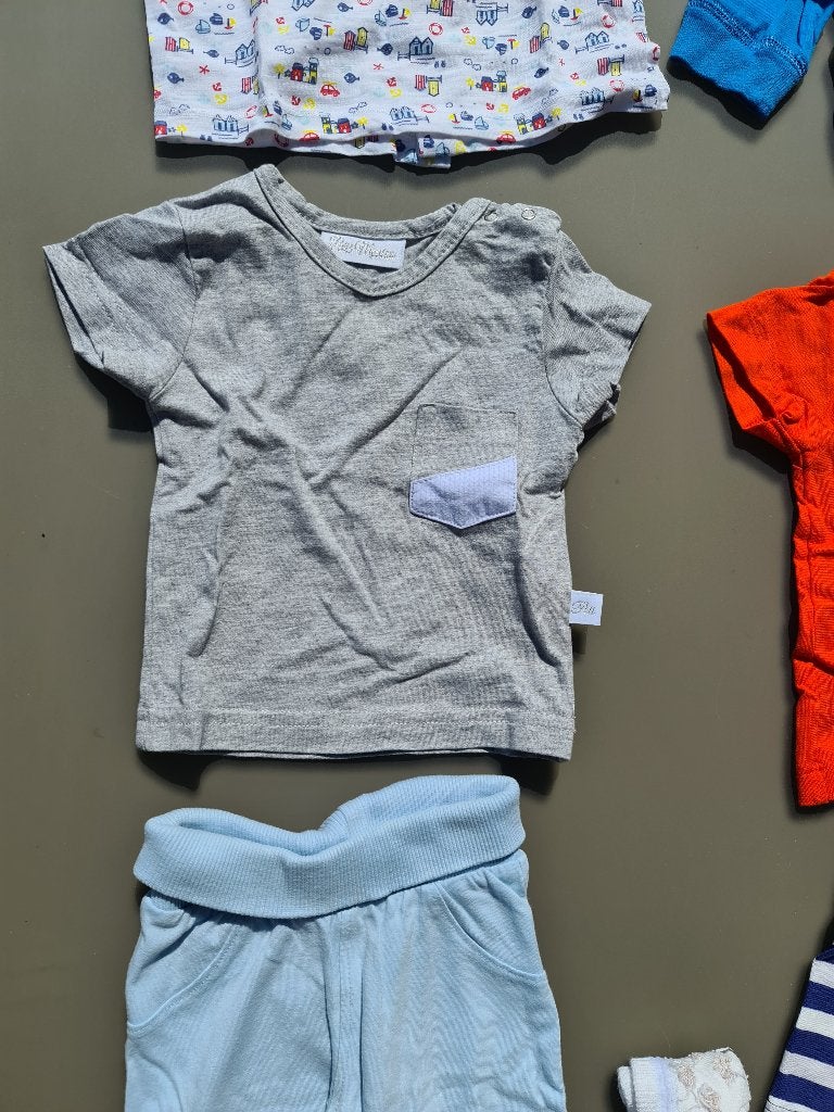 grijze t-shirt Petit Mouton 3m 62cm, Kinderen en Baby's, Babykleding | Maat 62, Ophalen, Zo goed als nieuw