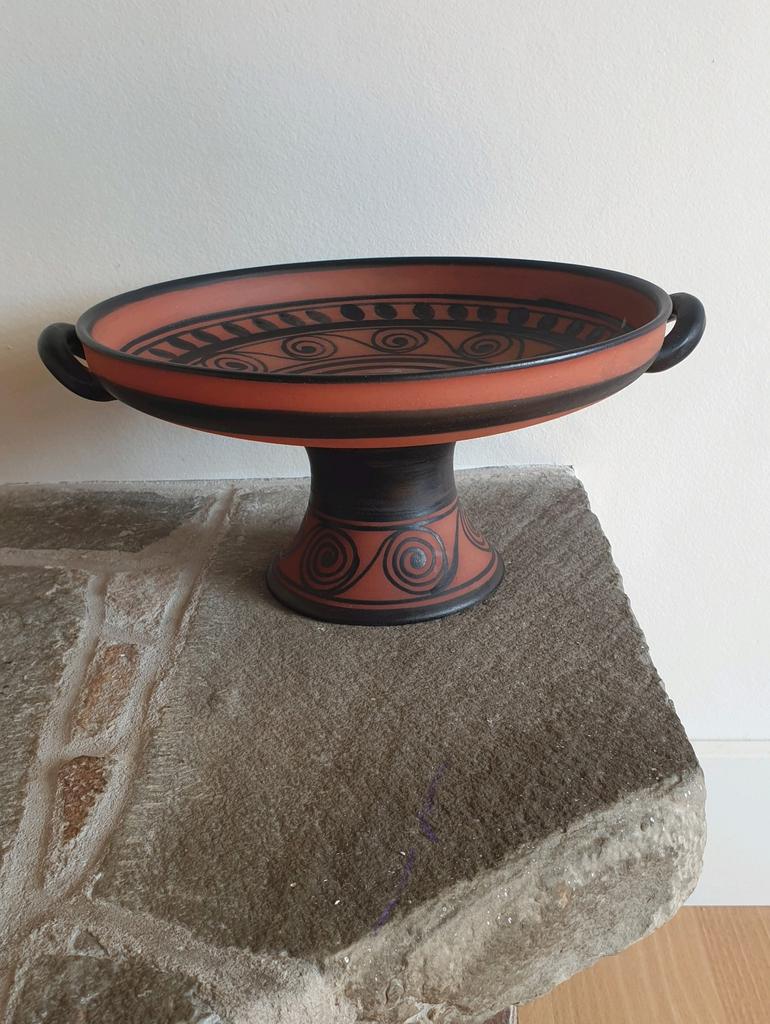 Hongaarse jaren ´50 handgeschilderde kylix, Ophalen of Verzenden
