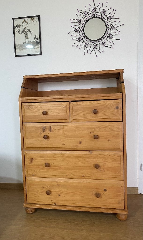 une commode à langer, Kinderen en Baby's, Kinderkamer | Commodes en Kasten, Ophalen, Zo goed als nieuw, Commode, 105 cm of meer
