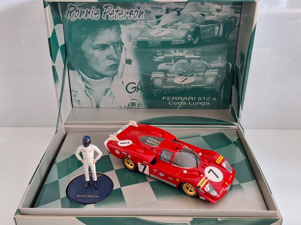 Fly Ronnie Peterson Ferrari 512s #7 Le Mans 1970 Campeones, Neuf, Autres marques, Électrique, Circuit