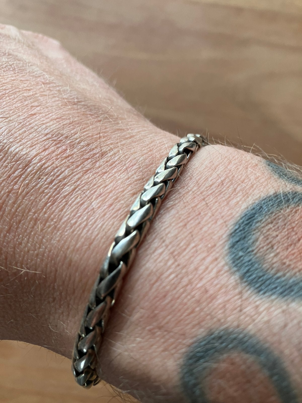 Prachtige zilveren armband buddha to buddha, Handtassen en Accessoires, Armbanden, Ophalen of Verzenden, Zo goed als nieuw, Zilver