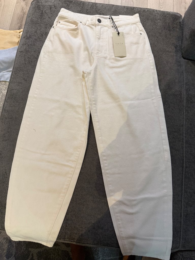 YAYA Wide Leg Jeans Size 36 BNWT, Kleding | Dames, Beige, Nieuw, Ophalen of Verzenden, Yaya