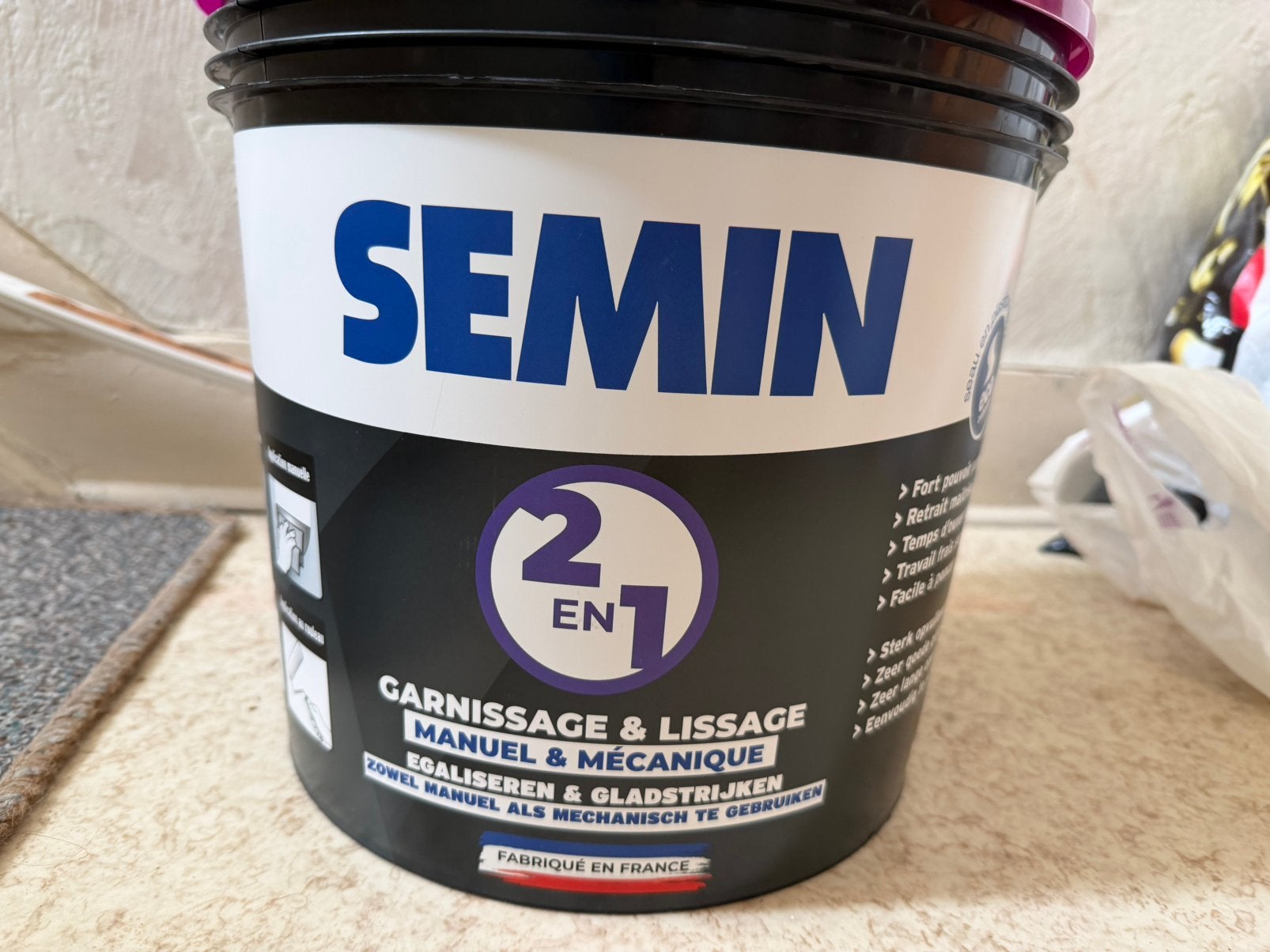 Enduit de garnissage & lissage. Neuf, 20 litres ou plus, Enlèvement, Neuf