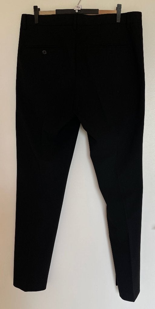H&M pantalon homme EUR 34 habillé noir, Comme neuf, Autres tailles, H&M, Noir