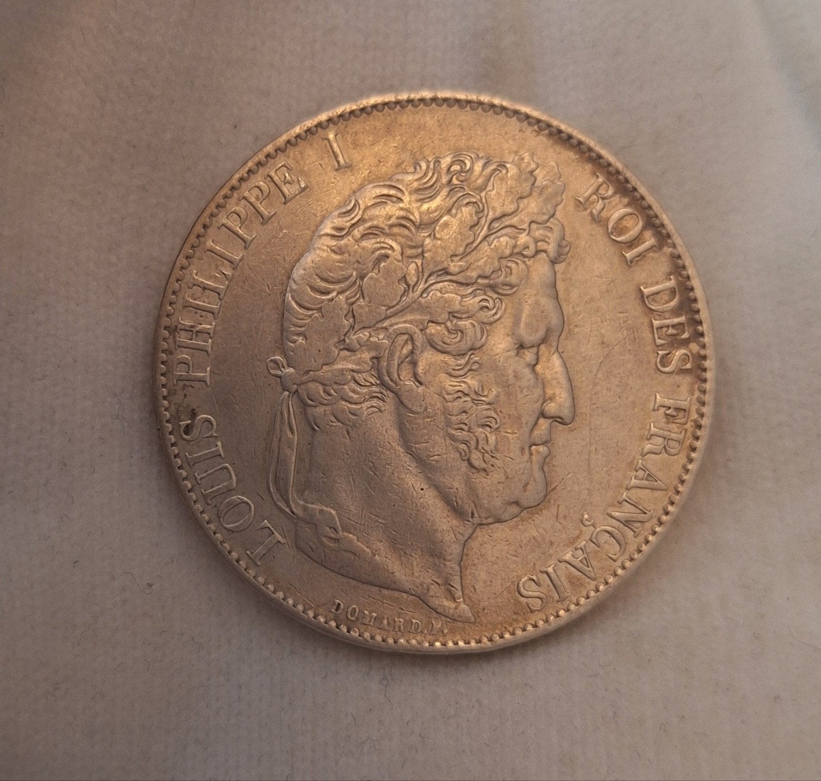 Zilveren 5 Francs 1845 – Louis Philippe I Frankrijk (25 gram, Verzenden, België, Zilver