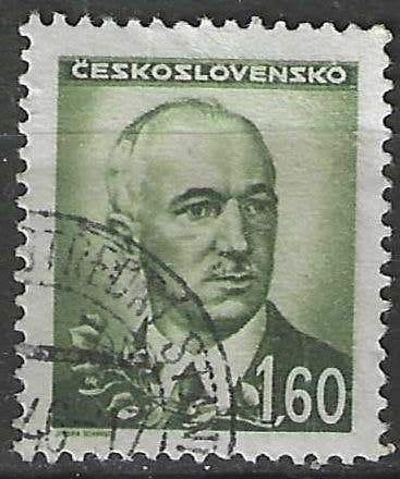 Tchécoslovaquie 1946 - Yvert 409 - Edvard Benes (ST), Envoi, Affranchi