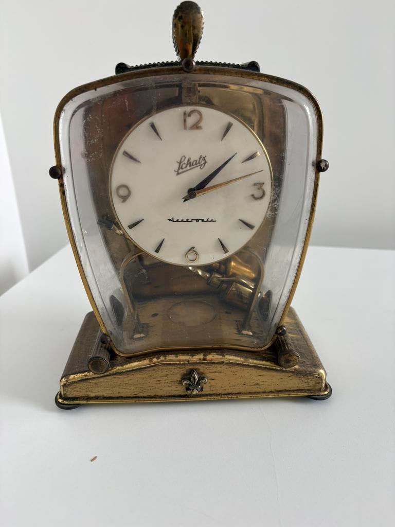 Vintage Schatz Electronic Tafelklok - Mid-Century, Ophalen of Verzenden