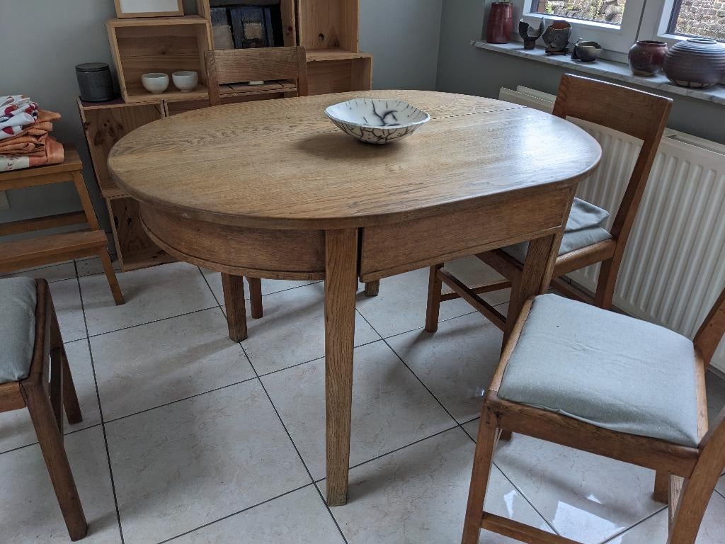 table en chêne, Maison & Meubles, 100 à 150 cm, Enlèvement, Utilisé, 50 à 100 cm