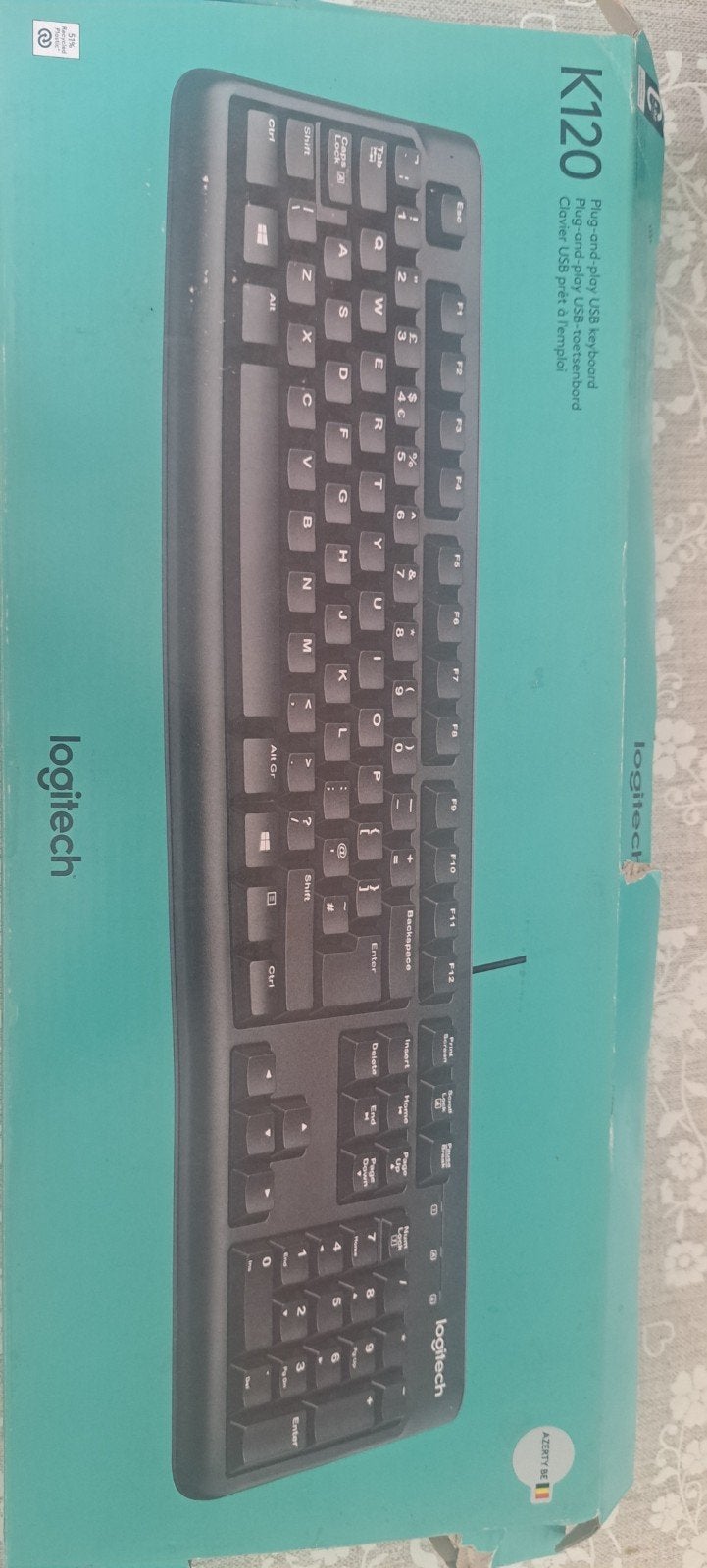 Plug-and-play USB keyboard, Computers en Software, Toetsenborden, Ophalen, Plug-and-play, Logitech, Bedraad