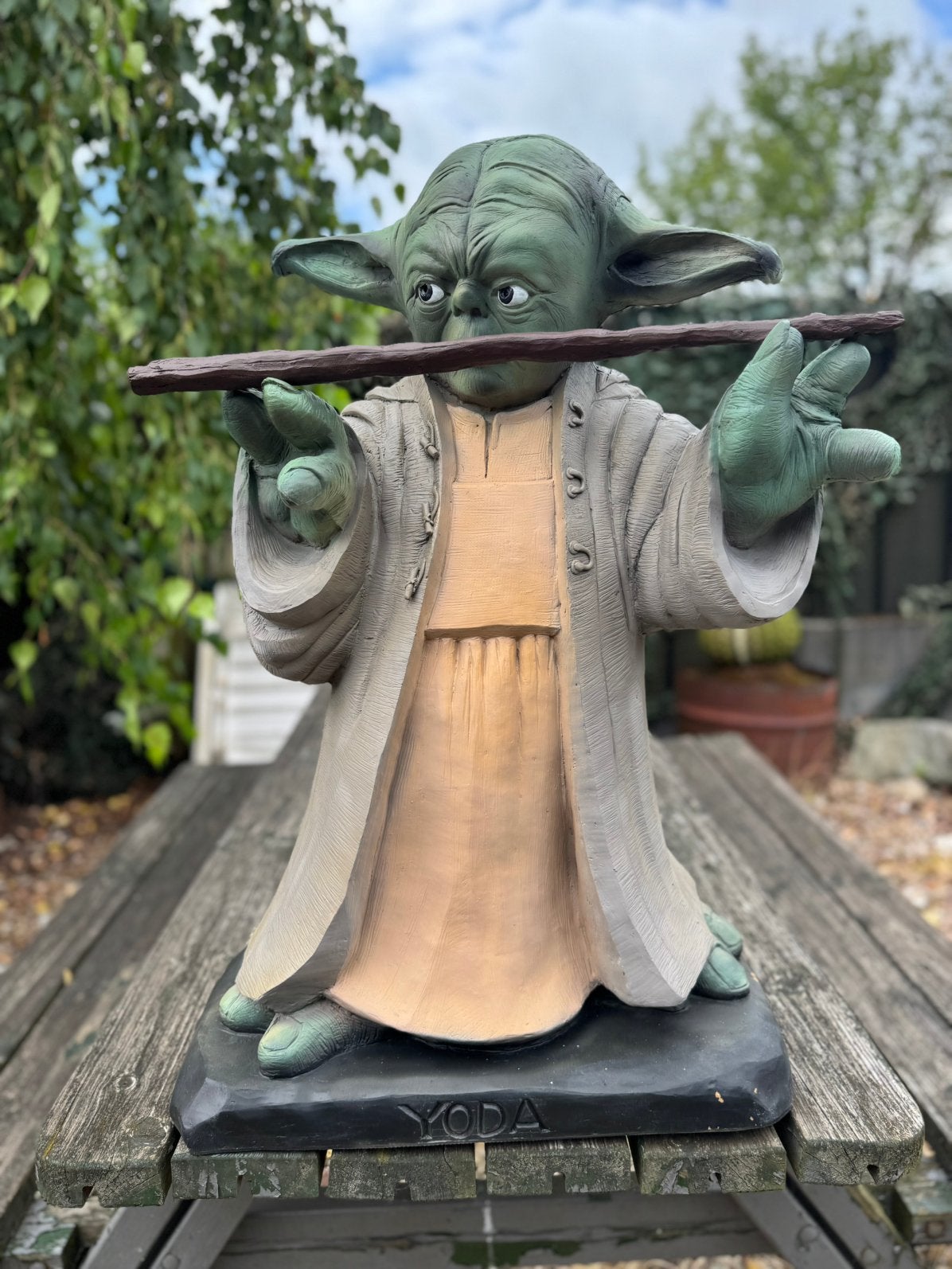 Grande statue de Yoda Star Wars, Collections, Enlèvement, Utilisé, Fantasy