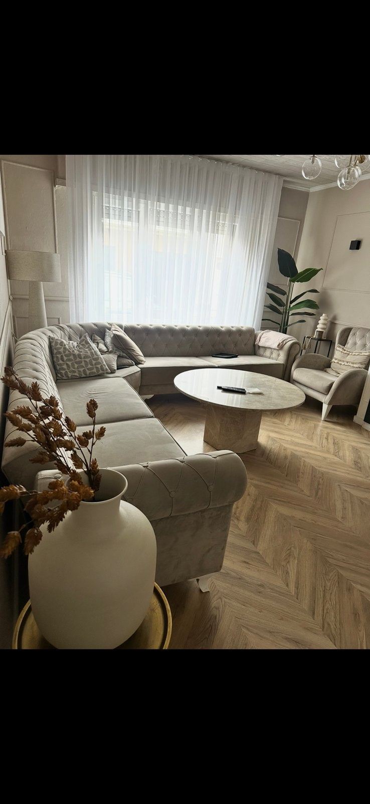 Canapé, fauteuil style chesterfield, Enlèvement, Utilisé