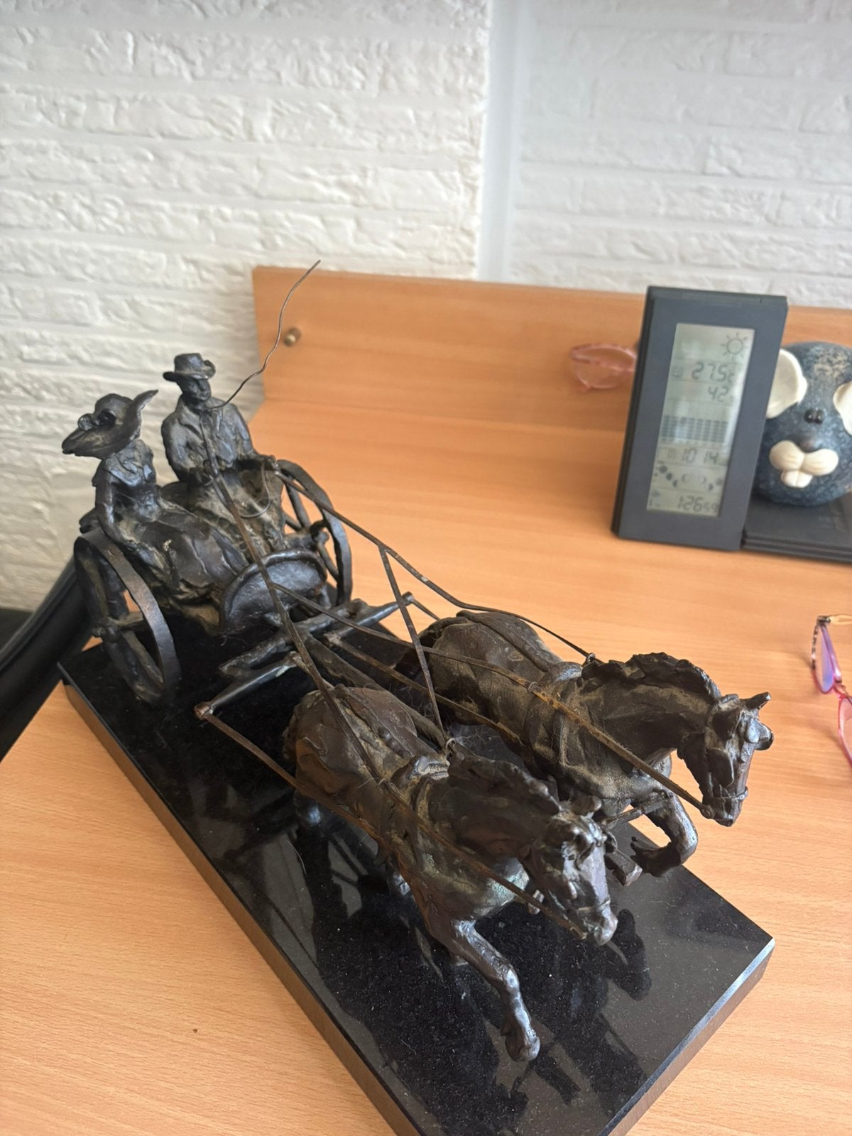 Bronzen beeld, Hobby en Vrije tijd, Ophalen of Verzenden, Zo goed als nieuw
