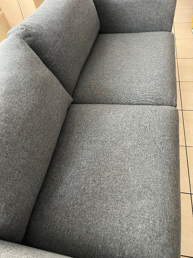 Canapé lit gris, 75 à 100 cm, Comme neuf, Enlèvement, Deux personnes