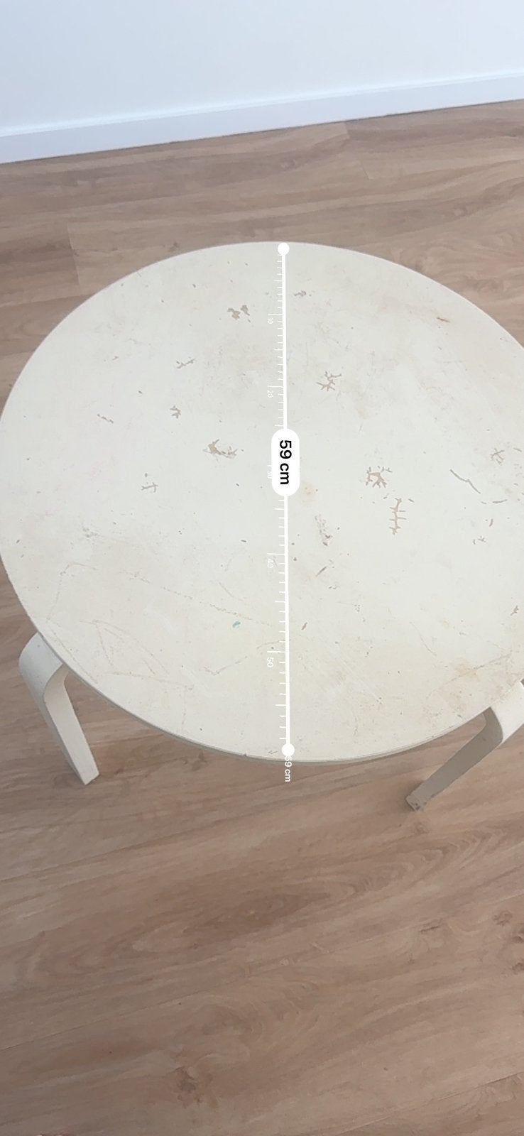 Houten kindertafel, Ophalen, Gebruikt, Rond, Hout