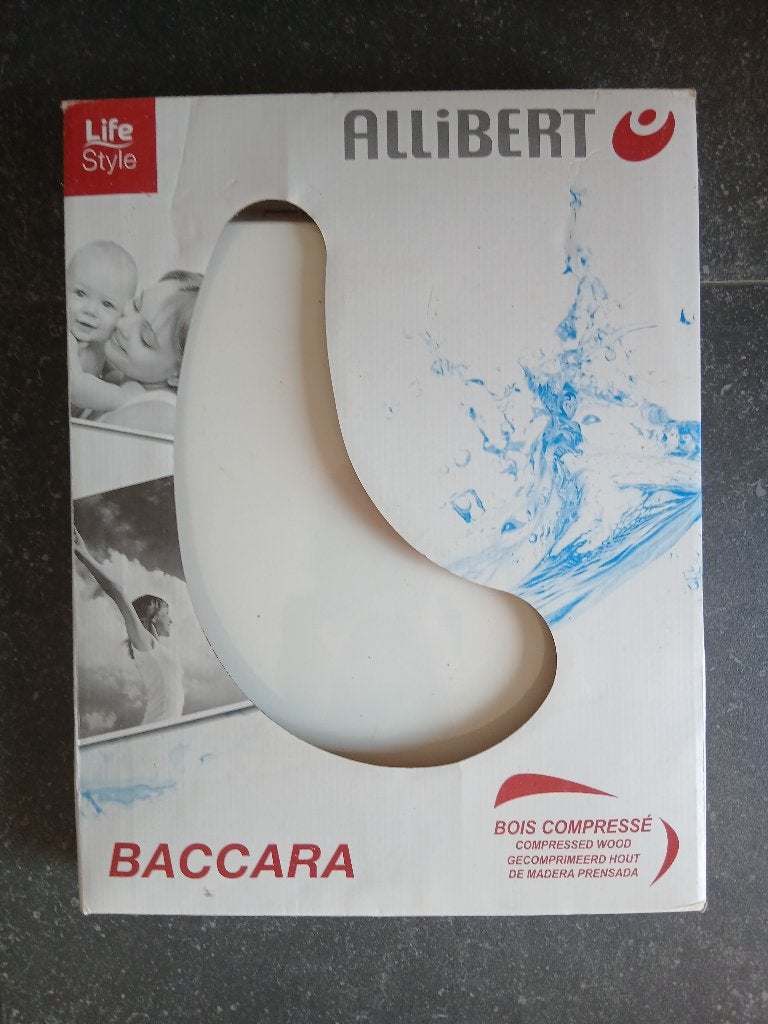 Abattant de WC blanc Allibert Baccara - Neuf, Enlèvement ou Envoi, Neuf, Toilettes