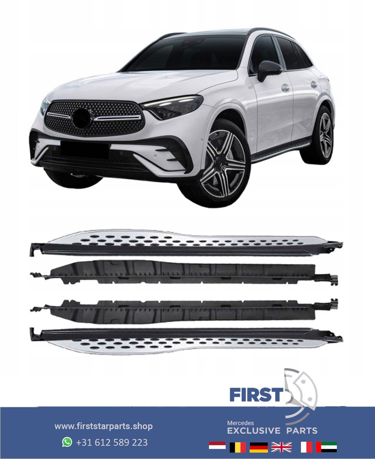 W254 C254 GLC 43 63 AMG TREEPLANKEN ZIJSKIRT SET SIDESKIRTS, Utilisé, -, -, Enlèvement ou Envoi