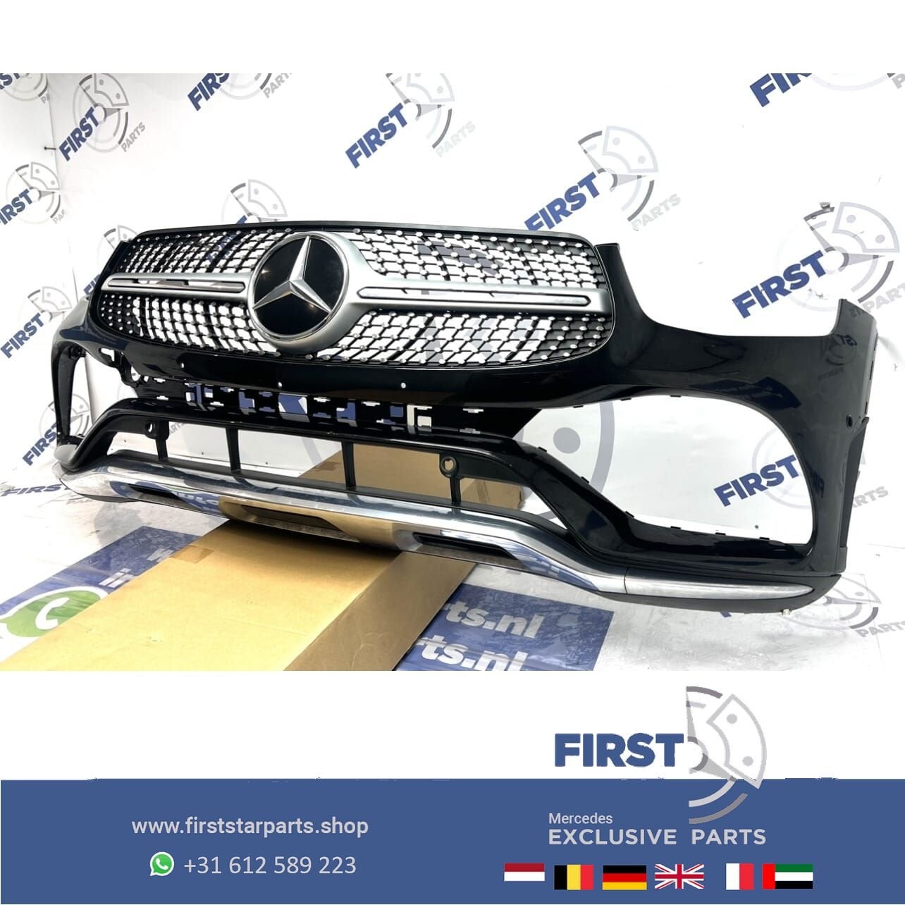 W253 BUMPER GLC AMG FACELIFT origineel Mercedes VOORBUMPER 2, Utilisé, -, Avant, -