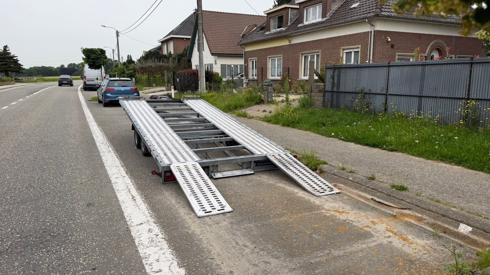 Remorque plateau lorries pl27 comme neuf, Autos : Divers, Remorques, Enlèvement, Comme neuf